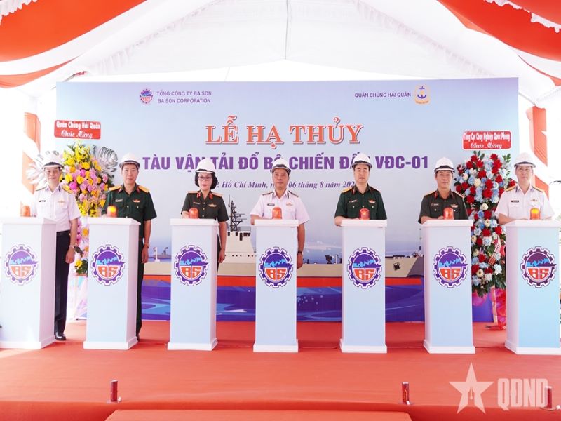 Tổng công ty Ba Son tổ chức Lễ Hạ thủy Tàu vận tải quân sự ...